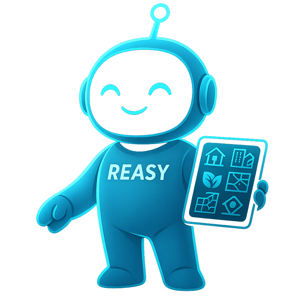 Hi I am Reasy and am here to help! Reasy Mascot